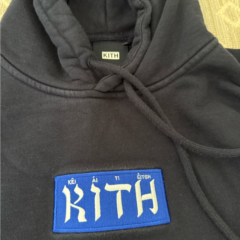 Kith Black and Blue Hoodie Sweater